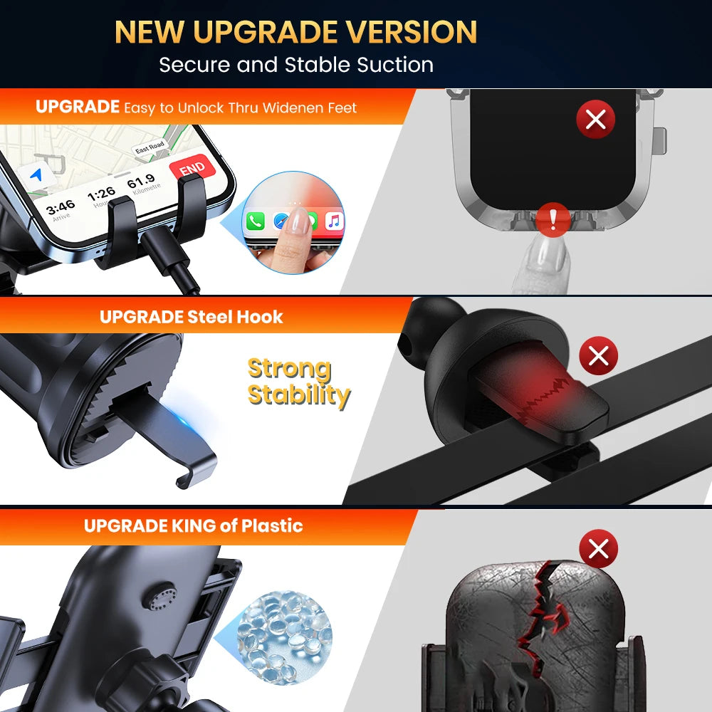 Soporte Magnético Rotatorio para Móvil de Coche (360°)